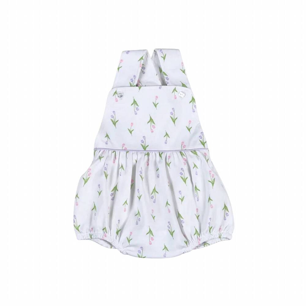 NEW BABY LOREN girl's zoe sun bubble romper in white